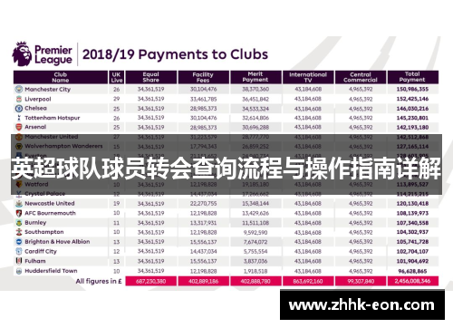 英超球队球员转会查询流程与操作指南详解 英超球队球员转会查询流程与操作指南详解