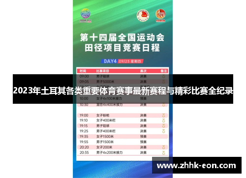 2023年土耳其各类重要体育赛事最新赛程与精彩比赛全纪录 2023年土耳其各类重要体育赛事最新赛程与精彩比赛全纪录